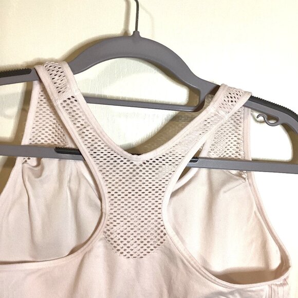 Women's White Sports Bra Racerback Padded Bra Support - Picture 5 of 8